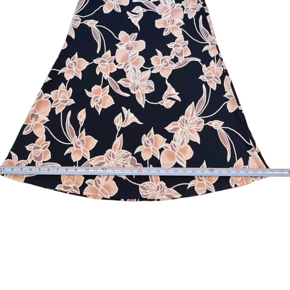 SJS Sleeveless Dress, Floral Print,‎ Stretchy, Blue, Size Medium - Picture 10 of 10